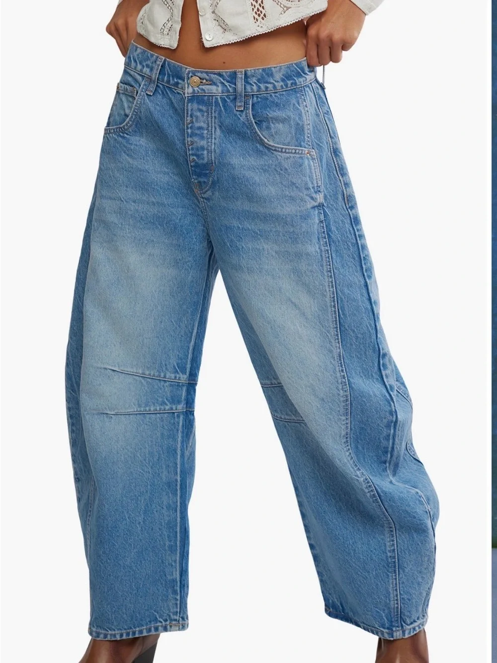 NWT… Free people barrel jeans - Picture 8 of 14